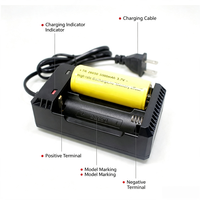 Chargeur de batterie Li-ion à double fente, spécialement conçu pour les batteries au lithium 18650 26650 3.7V, charge intelligente, protection contre les surcharges et les surtensions