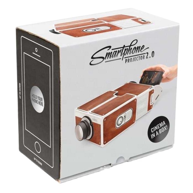 Smartphone Projector 2.0 II Power-Free Installation Compact Projection Smart Phone Project