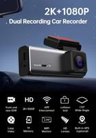 Cámara de Coche Oculta 2k con Wifi, Grabación Delantera y Trasera con Doble Lente, Pantalla de 2.99 Pulgadas y Visión Nocturna F5