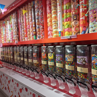 Distributeur de nourriture en vrac ECOBOX, bac à gravité pour céréales, noix, grains de café, distributeur de bonbons en plastique pour magasin, distributeur de friandises pour la maison