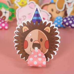 Fábrica de China Fiesta de cumpleaños para niños Dibujos animados Blow Dragon Toy Plastic Clown Whistle Roll Trompeta Cheer Stall Props - Product Image 5