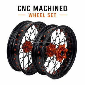 Jeu de roues de motocross 21" 19" en aluminium CNC pour <span class=keywords><strong>YZ</strong></span> <span class=keywords><strong>125</strong></span> <span class=keywords><strong>YZ</strong></span> 250 2008-2016, moyeux bleus, jantes noires, haute performance, pièces de jantes pour moto tout-terrain - Product Image 2