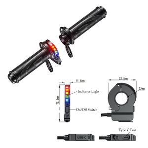 Poignées Chauffantes <span class=keywords><strong>Moto</strong></span> Kewig IP67 Étanche DC12-16V 22mm avec 5 Niveaux de Chauffage Rapide et Fonction Mémoire - Product Image 4