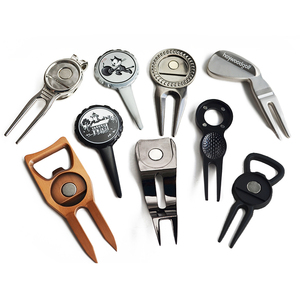 Tùy chỉnh thiết kế Golf divot công cụ kim loại mở chai Golf divot công cụ sửa chữa với bóng đánh dấu sắt cổ Laser khắc công cụ thiết lập - Product Image 6