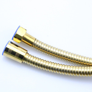 Manguera de Ducha Flexible de Acero Inoxidable Cromado Dorado de 1.5m, Fácil Instalación para Ducha de Mano y Bidé, 634168451612 Chr - Product Image 6