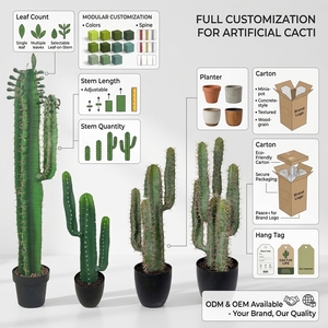 OH ARTS <span class=keywords><strong>Cactus</strong></span> Saguaro <span class=keywords><strong>Artificial</strong></span> Anti-UV, Planta de <span class=keywords><strong>Cactus</strong></span> Columnar <span class=keywords><strong>Artificial</strong></span> en Maceta para Paisajismo de Desiertos al Aire Libre y Decoración Moderna - Product Image 2