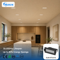 Projecteur LED d'intérieur à large faisceau optique pour éclairage de restaurant, 3000K à 6000K, CRI80, 80lm par W