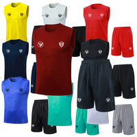 Chaleco de Entrenamiento de Fútbol Personalizado, Transpirable, 100% Poliéster, de Secado Rápido, con Impresión por Transferencia de Calor, sin Mangas, para Equipos de Fútbol