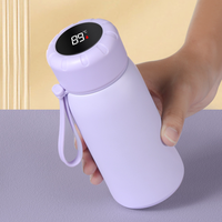 Thermos intelligent avec affichage de la température, 400 ml, pour étudiants, bouteille d'eau en acier inoxydable à double paroi sous vide