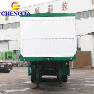 Logos personnalisés couleurs nouveau 4 essieux 50T charge Standard 40 pieds de haut clôture Cargo entrepôt clôture remorque - Product Image 2