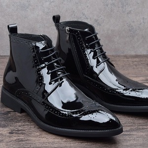 Chaussures pour hommes en cuir véritable, style décontracté et tendance, à bout pointu, tendance rétro, pour le bureau et la carrière, modèle 2025 - Product Image 3