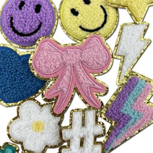 Écusson en chenille brodé en 3D personnalisable, logo, polyester, résine, badge en tissu thermocollé, motivationnel, chapeau, sweat-shirt, arc-en-ciel - Product Image 3