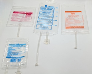 मेडिकल पीसी डिस्पोजेबल जलसेक 500 एमएल/100 एमएल/250 मिली खाली iv एकल/डबल बंदरगाहों के साथ समाधान और पैकिंग के लिए गर्म मुद्रांकन - Product Image 2