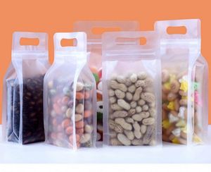 Sac en plastique transparent mat refermable avec poignée, personnalisable avec logo, pour emballage alimentaire 2026, pack promotionnel - Product Image 3