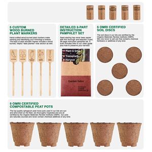 Certificado USDA Organic Non GMO Vegetable Garden Flower Greenhouse 5 Herb <span class=keywords><strong>San</strong></span> <span class=keywords><strong>Marzano</strong></span> Cherry Tomate Cajas de regalo baratas Uso del piso - Product Image 3