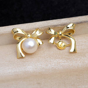 Base de Plata 925 para Pendientes, Accesorio de Joyería con Perlas DIY, 3mm, Semi-Acabado, JG5892, para Crear tus Propios Pendientes - Product Image 2