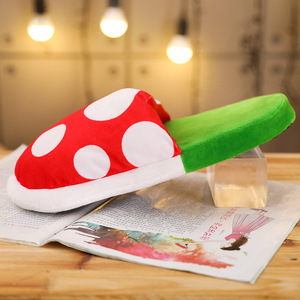 Nouveauté : Pantoufles en coton mignonnes et chaudes à pois rouges et blancs <span class=keywords><strong>Mario</strong></span> Piranha, accessoire de jeu d'anime de deuxième dimension - Product Image 5