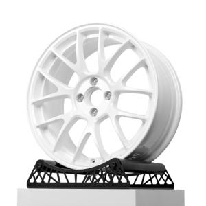 Jantes de voiture forgées monobloc Championship Gloss White 17 18 19 20 22 pouces JDM Racing 4x100 4x114.3 pour Civic MX5 AE86 - Product Image 1