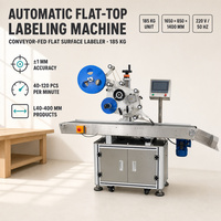 Machine d'étiquetage automatique de surface plate en acier inoxydable de qualité industrielle pour ligne d'emballage de livres et de dossiers
