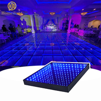 Dalles de sol LED 3D miroir de haute qualité 5x5m (16x16ft) pour événements, mariages et fêtes