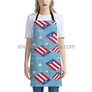 Delantal con Bandera de <span class=keywords><strong>Puerto</strong></span> <span class=keywords><strong>Rico</strong></span> y Logotipo Personalizado para Personal de Cafetería y <span class=keywords><strong>Bar</strong></span>, Diseño Profesional con Bolsillos para Herramientas, Delantal Ajustable - Product Image 2