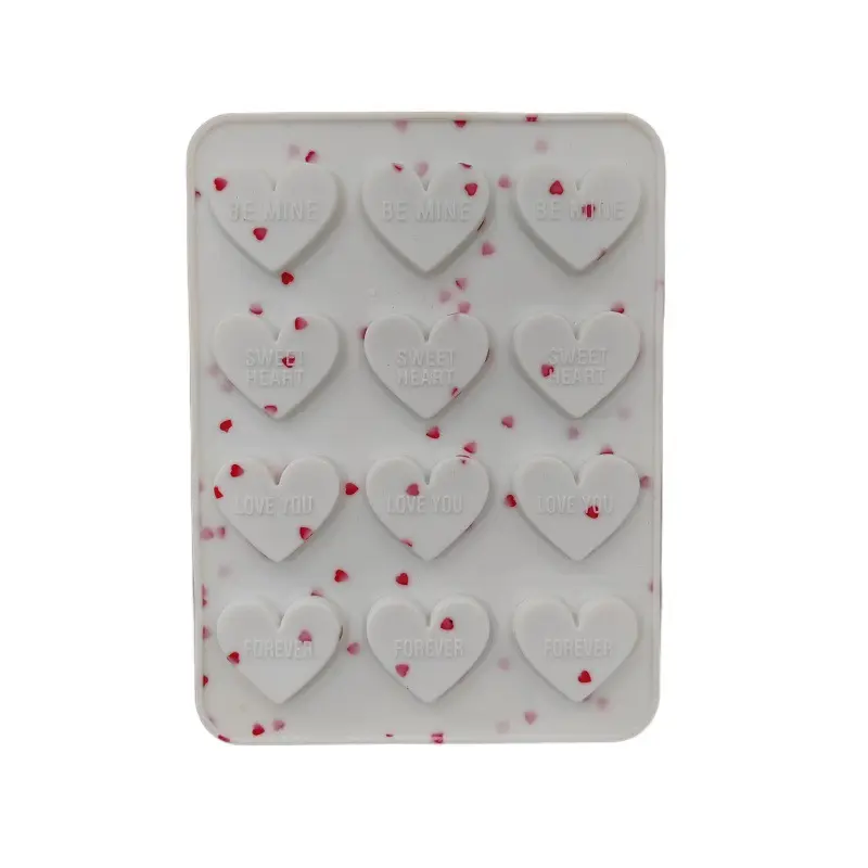 HY 12 Cavity Words Can Express Heart Silicone Mold