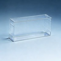 Boîte transparente empilable sur mesure pour cartes, casques, modèles d'art, poupées, collection, présentoirs pour TCG