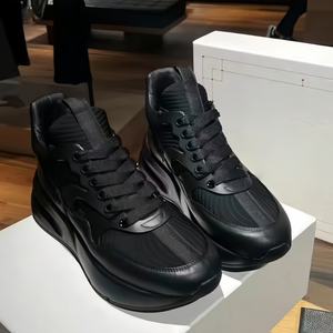 Chaussures de créateur de luxe tendance 2026, chaussures en cuir pour hommes et femmes à semelle épaisse, semelle intérieure rehaussante de haute qualité, chaussures décontractées - Product Image 3