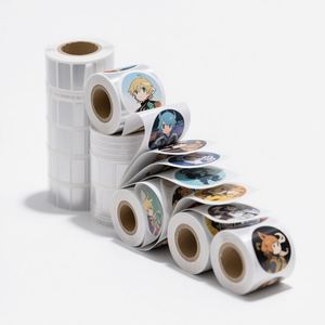 Waterproof Custom Self Adhesive Vinyl <b>Logo</b> Design Printed <b>Sticker</b> Oval Label for Packing - Product Image 3