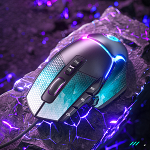 OEM Im Lặng Chuột Chơi Game 12800Dpi 6-Tốc Độ Chuyển Đổi Macro Tùy Chỉnh Có Dây Tự Động Súng Áp Lực Chuột - Product Image 6