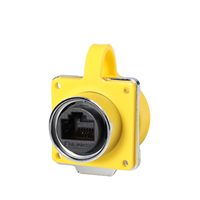 Conector de Red Metálico Original Cnlinko DH24 RJ45 IP68 a Prueba de Agua para Pantallas LED Exteriores, Maquinaria Marina CNC, Stock de Fábrica