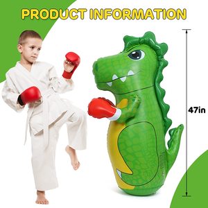 Juguete inflable de dinosaurio para niños, saco de boxeo, juguetes de animales inflables para interiores y exteriores, juegos de fiesta - Product Image 2