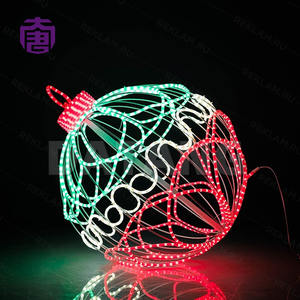 Lampes décoratives LED 3D imperméables, sphériques, pour intérieur/extérieur, sculptures lumineuses pour Noël, festivals et carnavals d'hiver - Product Image 5