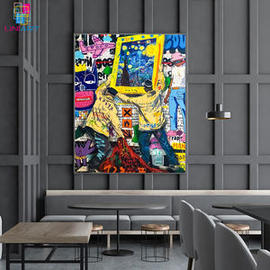 UNIART Graffiti <span class=keywords><strong>Célèbre</strong></span> <span class=keywords><strong>Peinture</strong></span> Van Gogh Starlight Art Style Populaire Affiche Gravure Salon <span class=keywords><strong>Peinture</strong></span> Suspendue - Product Image 5