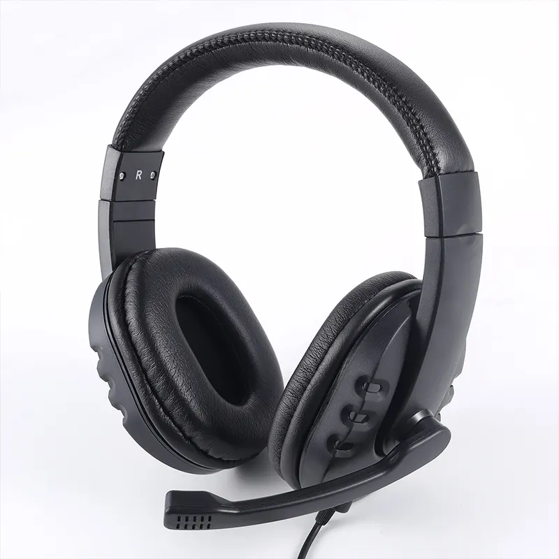 Pc Computer 3.5mm Stereo Noise Canceling Wired Gamer Gaming Headset Headphones With Mic