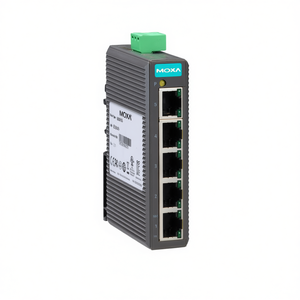 Moxa EDS-205 สวิตช์อีเธอร์เน็ต 5 พอร์ต แบบไม่ต้องจัดการ ติดตั้งบนราง DIN สำหรับเครือข่ายอุตสาหกรรม จ่ายไฟ 24V IEEE 802.3 - Product Image 2
