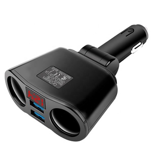 Dual <span class=keywords><strong>USB</strong></span> 3.1A caricatore per auto 5V <span class=keywords><strong>USB</strong></span> per accendisigari per auto Splitter con 2 porte di ricarica 12-24V per telefono cellulare - Product Image 2