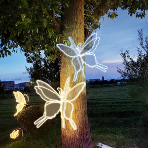 ไฟ LED ลวดลายดอกไม้สำหรับตกแต่งวันหยุดกลางแจ้งแบบสตรีทและ3D - Product Image 2