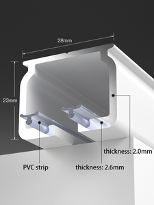 1001 Siêu Dày S Sóng Rèm Gợn Gấp Rèm Theo Dõi S-Sóng Đường Sắt Cho Cửa Sổ Rèm Theo Dõi Phật Sơn - Product Image 3
