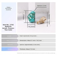 Acryl-Tropfenperlen Marmor-Tropfenform Lose Perlen für Armbandherstellung DIY Schmuckherstellung Bikini Bademode Strand Großhandel OEM Bulk