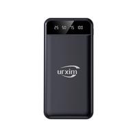 Banque d'alimentation 10000mah Affichage numérique Charge rapide 2A Banque d'alimentation portable 20000mah avec 4 câbles Banques d'alimentation fines