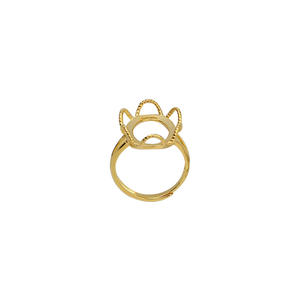 Anillo de Perlas Barrocas de Plata 925 Hecho a Mano, Base Hueca Abierta, Accesorio de Perlas para Mujer, 1440, Fornituras y Componentes de Joyería - Product Image 5