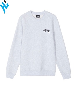 Venta al por mayor de alta calidad caliente de la venta de las mujeres es en blanco personalizado de moda sudadera Jersey simple Sudadera de cuello redondo - Product Image 4