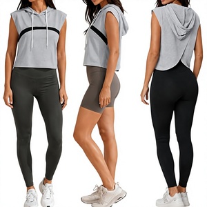 Sudadera sin mangas con capucha para mujer, de hombros caídos, color liso, asimétrica, de punto transpirable, estilo casual de invierno, poliéster con lazo - Product Image 1