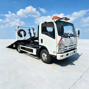 Venta Directa de Fábrica: Camión Grúa de Plataforma ISUZU 250HP 4x2, Un Remolque, Dos Grúas, para Rescate en Carretera - Product Image 6