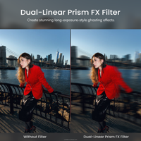 Filtre Prisme Double Face Effet Ghosting 82mm Professionnel pour Appareil Photo – Accessoire de Photographie en Verre Optique