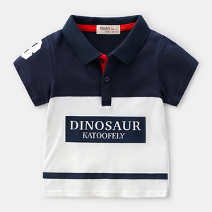 Camiseta Polo de Manga Corta de Algodón Orgánico con Estampado de Letras para Niños, Fabricada en China, de Banglad - Product Image 2