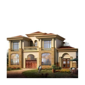 فيلا حديثة فاخرة من طابقين بهيكل فولاذي منخفض التكلفة، 3 غرف نوم، منزل مسبق الصنع للاستخدام الفندقي والشقق السكنية - Product Image 3