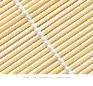Tapis à sushi carré en bambou Makisu, spatule à riz, kit de fabrication de sushi naturel, sushi fait <span class=keywords><strong>maison</strong></span>, sûr pour les aliments, réutilisable, vente en gros - Product Image 4