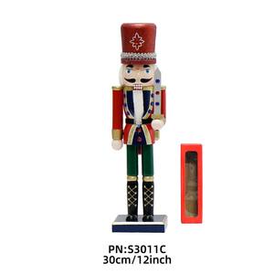 Décoration de Noël en bois de 30 cm, casse-noisette, ornement de fête - Product Image 4